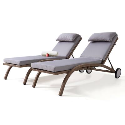 China Contemporary Adjustable Outdoor Furniture Recliner Chiar Beach Sun Lounger Aluminum Lounge Chair for sale