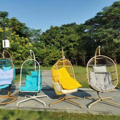 China Modern Modern Indoor Rattan Hanging Egg Chairs Outdoor Garden Swing Chair Furniture for sale