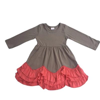 China 2021 Fashion Little Girl Dress Washable Color Two Color Hot-selling Quilting Dresses for sale