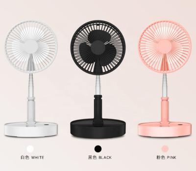 China Air Cooling Electric Fan Wireless Rechargeable Hotel USB Fan Table Stand Portable Fan for sale