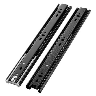 China Modern black high quality full-extension ball bearing drawer slide for sale