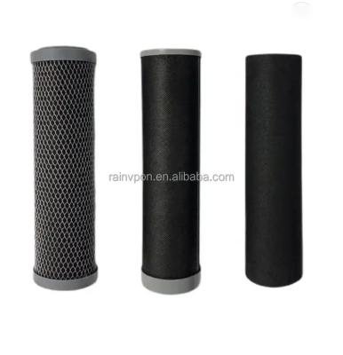 China 10 Inch CTO Commercial High Quality Coconut Carbon Carbon Block Compressed Water Filter for sale