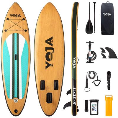 China 2022 Unisex Wholesale Grain Wood Rack Up Paddle Board OEM/ODM SUP Paddle Board Water Sports Kiteboarding SUP for sale