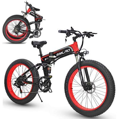 China 26x4.0 Inch Fat Folding Tire E-Bike 1000W Motor 15AH Battery Multifunctional Electric Bike 26x4.0 EU Certificate CE Fast Delivery for sale