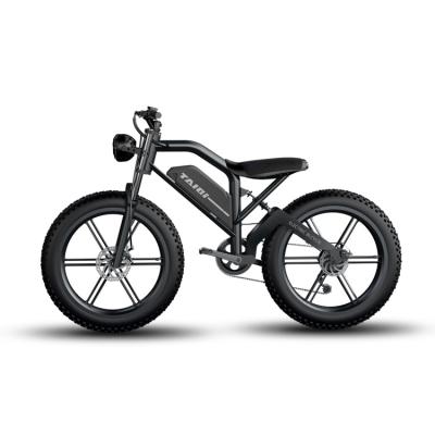 China 26*4.0 inch 48v 14.5 oh battery bafang mid drive mountain aluminum alloy full suspension MTB electric bike motor customizable fat tire for sale