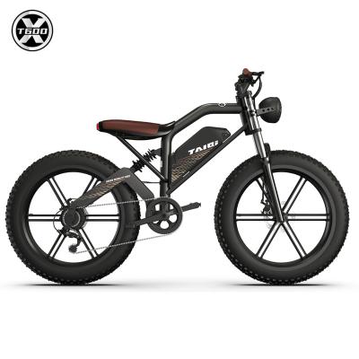 China Aluminum alloy in stock fat bike electric bicycle full suspension mountain ebike professional high quality fat tire electric bike for salt for sale