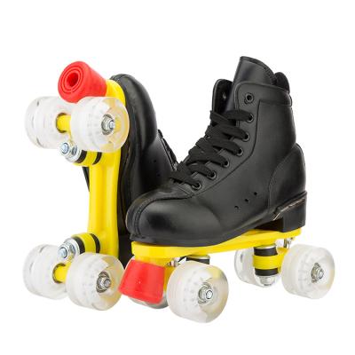 China Cost Effective Polyurethane Row Four Wheels Double Roller Skates for sale