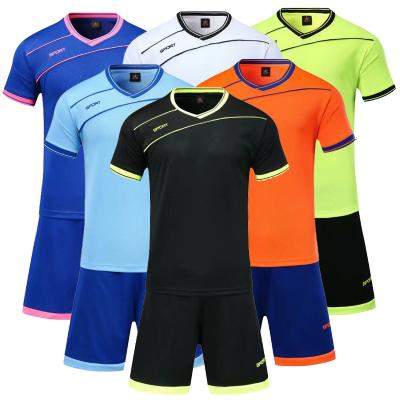 China New Breathable Wholesale Blank Soccer Jerseys Custom Printed Breathable Training Suits Numbers for sale