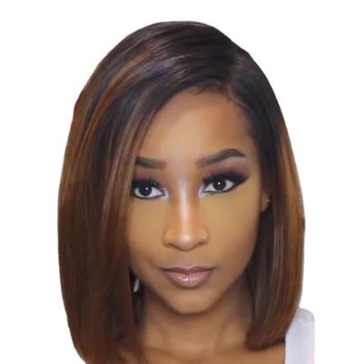 China Transparent High Definition Straight Hair Full Lace Synthetic Fiber Hair High Temperature Silk Wig for sale