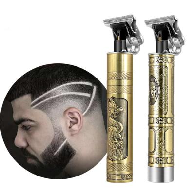 China Professional Rechargeable Scissors Dragon Phoenix Buddha Head Hair Trimmer R Blade Trimmer Rechargeable Haircut Set Cordless T9 Trimmer for sale