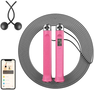 China Data Item Adjustable Jump Rope With APP Calorie Wireless Digital Smart Wireless Jump With Exercise Counter Adjustment for sale