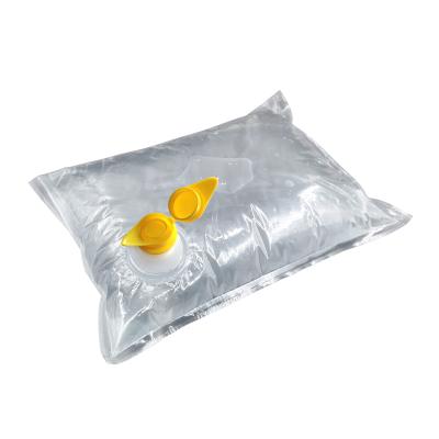 China Transparent Barrier LLDPE Bag In 3 Liter Spout Box For Liquid Egg for sale