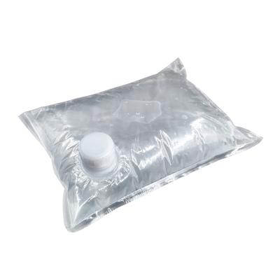 China Transparent barrier LLDPE bag in 3 liter spout box for sugar syrup for sale