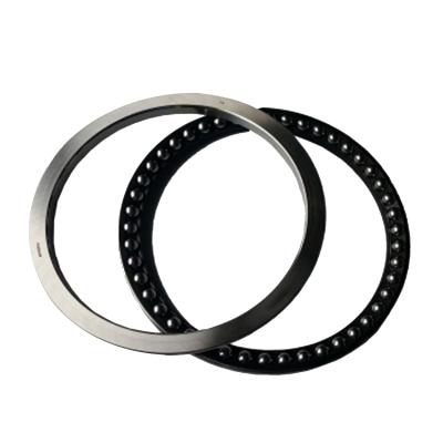 China Motors wall section steel ultra thin single angular thin thrust contact row cage GCr15 ball bearing 91681/500 for sale