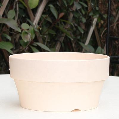 China Chinese Style 500ml Round Flower Pots Plastic Succulent Planter Flower Pots Plastic Clay Pot for sale