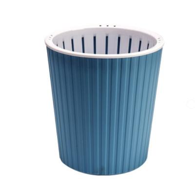 China Dia.16.5*H.18cm CLASSIC plastic flower pot two part vertical lazy pot plastic self watering pot for sale