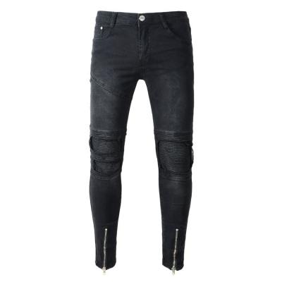 China Low Price Sustainable Mens Skinny Jeans With Zipper for sale