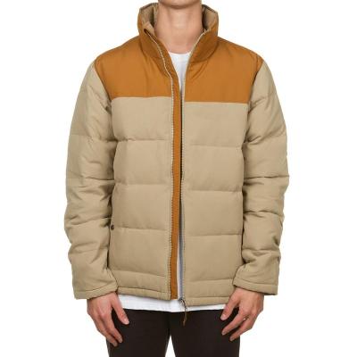 China Latest Design Plain Windproof Zipper Up Jackets Wholesale Thick Climber Mens Nylon Bubble Winter Jackets Stripper Coat for sale