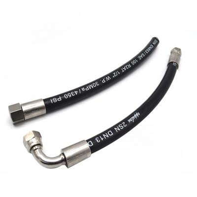 China R1 R2 4SP 4SH steel wire braided Hydraulic rubber hose assembly for sale