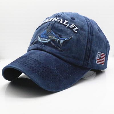 China COMMON Vintage Washed Denim Cotton Sports OEM Service Baseball Caps For Women And Men Hats for sale