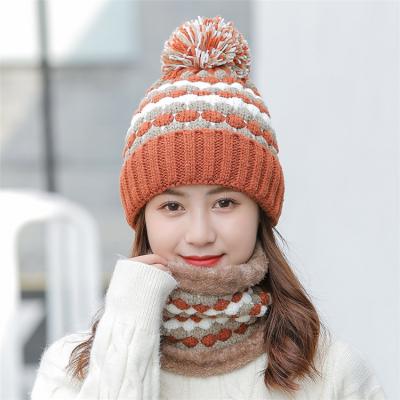 China COMMON Winter Hat And Scarf Set For Ladies Cycling Ear Muffs Windproof Hat for sale