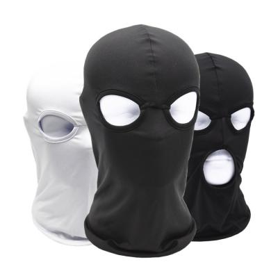 China COMMON Unisex Summer Fishing , Sailing Motorcycle Ski Mask 3 Hole Black Balaclava for sale