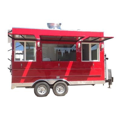 China Mobile bakery concession food truck fast food restaurant trailer food bbq cart combination for sale