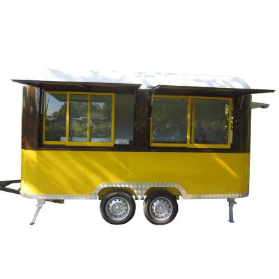 China Bakery Airstream BBQ Grill Trailer Mobile Food Cart Popped Food Trailer For Sale for sale