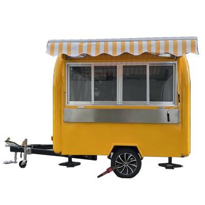 China Bakery Food Trailers Fully Equipped Kitchen Mobile Food Truck Galvanized Truck Food Trailer for sale