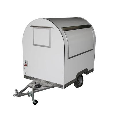 China Bakery modern design tow bar snack food catering cart mobile truck trailer for sale for sale