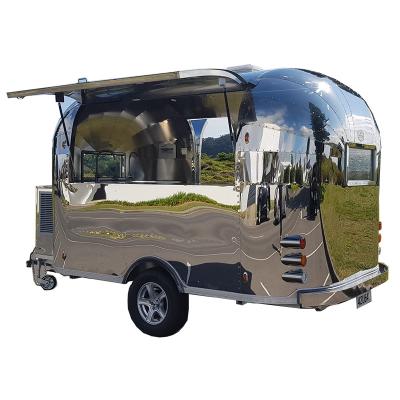 China Bakery new style mobile airstream ice cream cart hot dog food trailer pancake food catering trailer for sale for sale