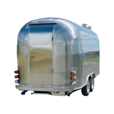 China Bakery Factory Selling New Mobile Stainless Steel Food Cart Ice Cream Cafe Cending for sale