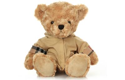 Chine La robe de manteau de coton de remplissage de 100% pp reposent le cadeau d'anniversaire de poupées de son d'ours de nounours de peluche 30CM à vendre