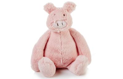 China 45CM Plush Stuffed pink Pig Animal Toy , Super soft fabric cutest plush toy for kids for sale