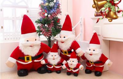 Chine Les jouets ROUGES de vacances de Santa 35CM de père traditionnel de Noël, peluche bourrée joue à vendre