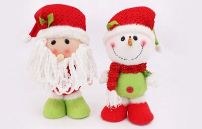 China 30CM Customizable snowman doll plush Holiday stuffed Toys Of Fiber cotton for sale