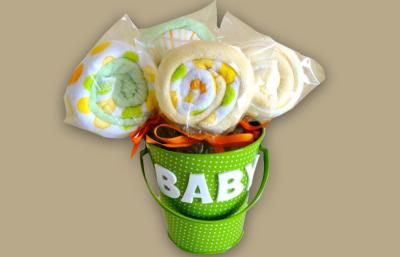 China Unique New Borns Baby Clothing Bouquet Gift , Infants baby shower bouquet for sale