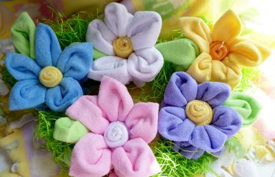 China DIY Large Washcloth Flowers Bundle Baby Clothes Bouquets for Shower or Party Decor for sale