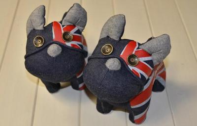 China Customized Recycle-crafts Stuffed homemade denim toys 8