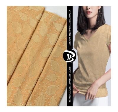 China Yibo flame retardant textile custom pattern glitter printed polyester spandex knitted jacquard fabric for scarf for sale