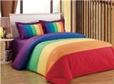 China Rainbow Energetic Bedding Duvet Cover 4pcs Set Polyester Cotton Bedding Set for sale