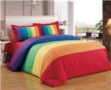 China Rainbow Energetic Bedding Duvet Cover 4pcs Set Polycotton Bedding Set Queen/King size for sale