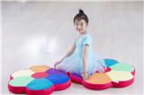 China Rainbow Colors Flower Shape Meditation Mat Polyester Cotton Fabric Energetic Meditation Mat for sale