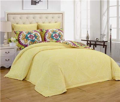 China Printed Comforter Set 6pcs Reversible Bedding Set Floral Pattern Egyptian Cotton Touch Fll/Queen/King for sale