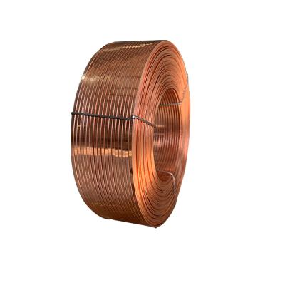 China Used For Cardboard Stitching Made In China Galvanized Flat Wire Corrugated Cardboard Suture Cardboard Copper Clad Flat Wire for sale