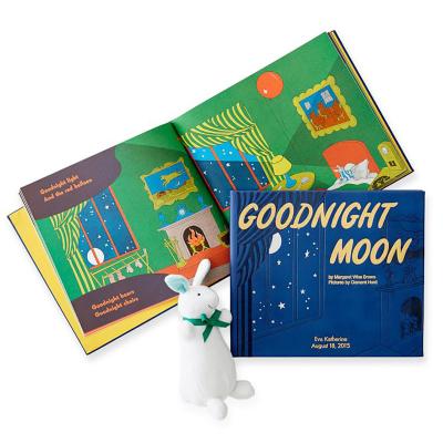 China paper & Magnetic Moon Cardboard Story Canvas Leather Good Night Book Cover Printing for sale