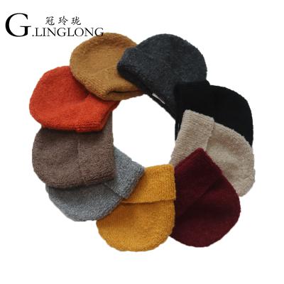 China JOINT Wholesale OEM Alpaca Wool Warm Hat Winter Ladies Fashion Knitted Hat for sale