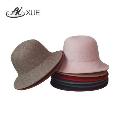 China 2021 New Wool Compound Felt Hat Wholesale High Quality Checked High End Wool Hat for sale