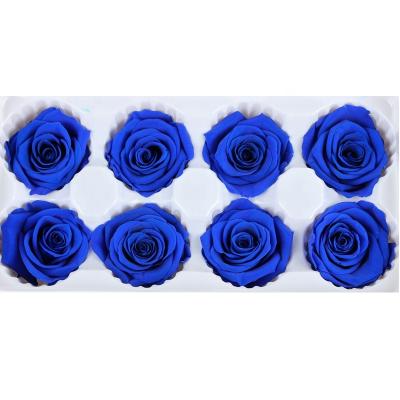 China Gifts Decoration DIY Preserved Rose Head A Grade 4-5cm Everlasting Forever Rose Everlasting Flower for sale