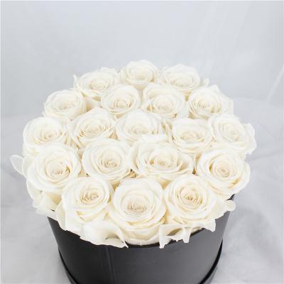 China Celebration Gifts High Quality Real Touch Lasting Eternal Preserved Rose Flowers in Gift Box for Home Decorations for sale